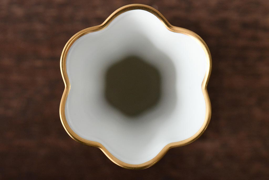 Noritake(ノリタケ)　HANDPAINTED　夕湖畔風景・薔薇(バラ)絵　花瓶3点　共箱(金彩、花器、フラワーベース)(R-046409)