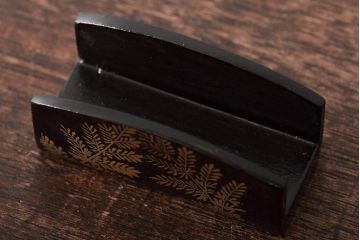 大正〜昭和初期　金蒔絵　木製煙草盆(たばこ盆、煙草入れ、火入れ)(R-046412)