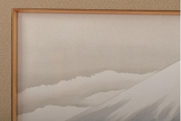 リトグラフ　「霊峰」　横山大観筆　限定300部第128番(石版画、額)(R-046416)