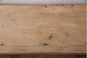 アンティーク家具　前面栗材　品の良い意匠が魅力的なガラス戸の戸棚(収納棚、飾り棚、キャビネット)(R-046427)