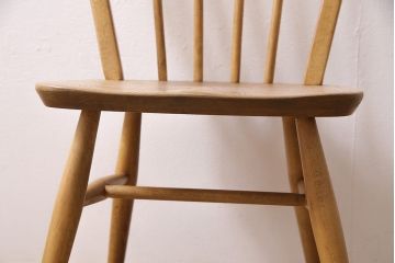 ヴィンテージ家具　ERCOL(アーコール)　ナチュラルビンテージのお部屋にぴったりなウィンザーチェア(ダイニングチェア、椅子、ウインザーチェア)(R-046436)