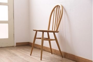 ヴィンテージ家具　ERCOL(アーコール)　ナチュラルビンテージのお部屋にぴったりなウィンザーチェア(ダイニングチェア、椅子、ウインザーチェア)(R-046436)