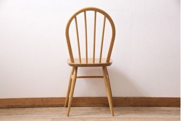 ヴィンテージ家具　ERCOL(アーコール)　ナチュラルビンテージのお部屋にぴったりなウィンザーチェア(ダイニングチェア、椅子、ウインザーチェア)(R-046436)