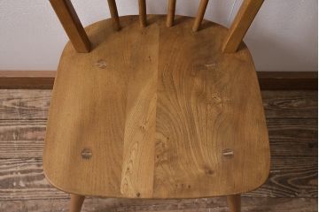 ヴィンテージ家具　ERCOL(アーコール)　ナチュラルビンテージのお部屋にぴったりなウィンザーチェア(ダイニングチェア、椅子、ウインザーチェア)(R-046437)