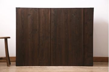 和製アンティーク　大正期　前面ケヤキ材　豪華な金具が目を引く仙台箪笥(衣装箪笥、引き出し)(R-046445)