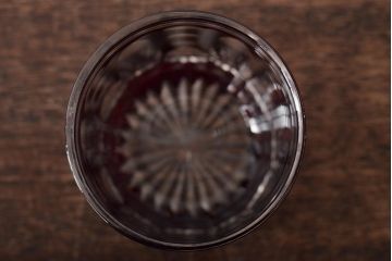 昭和初期　赤切子　水差し・コップ(被せガラス、レトロ、ピッチャー、グラス)(R-046470)