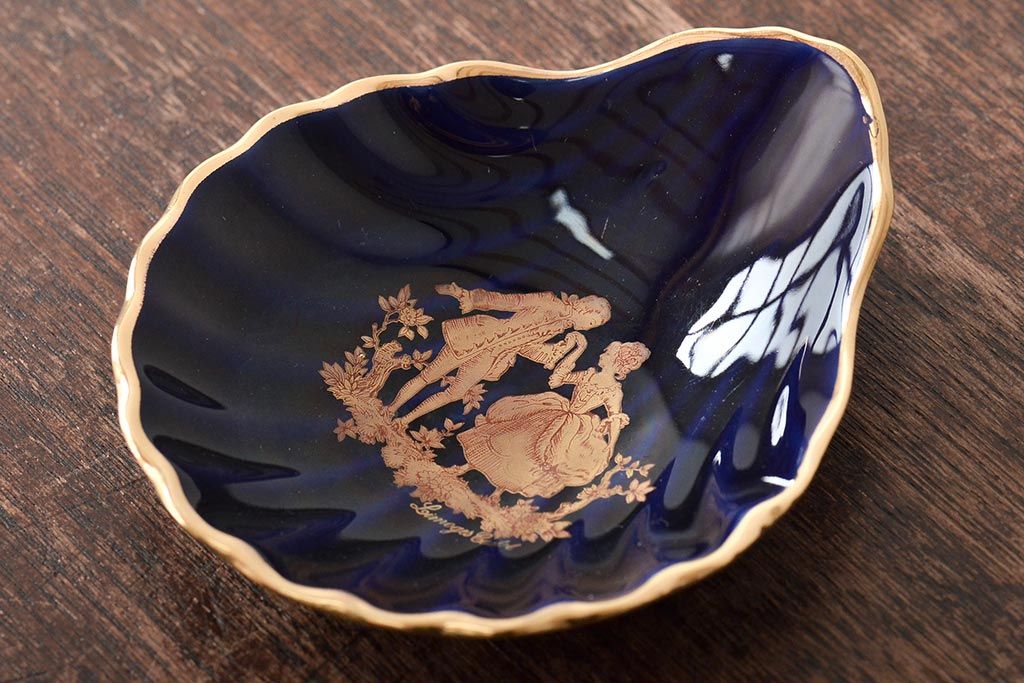 フランス　リモージュ　Limoges　花瓶など3点(CASTEL、飾り皿、金彩、プレート)(R-046471)