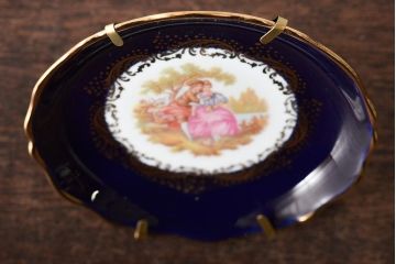 フランス　リモージュ　Limoges　花瓶など3点(CASTEL、飾り皿、金彩、プレート)(R-046471)