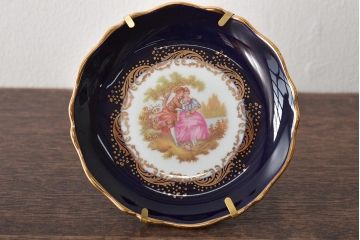 フランス　リモージュ　Limoges　花瓶など3点(CASTEL、飾り皿、金彩、プレート)(R-046471)