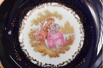 フランス　リモージュ　Limoges　花瓶など3点(CASTEL、飾り皿、金彩、プレート)(R-046471)