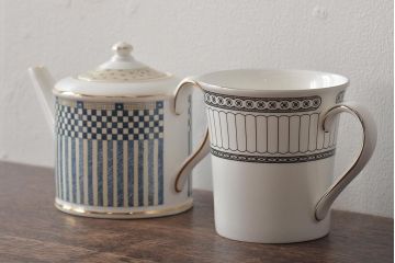 ウェッジウッド　WEDGWOOD　CONTRASTS　マグカップ　/　SAMURAI　ポット(洋食器)(R-046472)