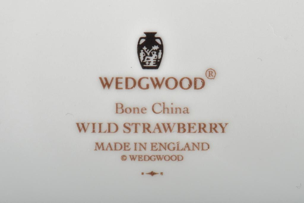 ウェッジウッド　WEDGWOOD　プレートなど4点(ワイルドストロベリー、SARAH、小物入れ、プレート、洋食器)(R-046473)