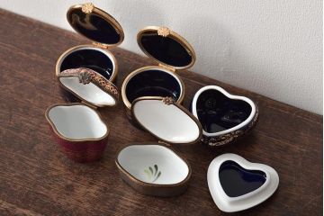 フランス　リモージュ　Limoges　小物入れ5点(CASTEL、金彩)(R-046474)