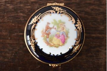 フランス　リモージュ　Limoges　小物入れ5点(CASTEL、金彩)(R-046474)