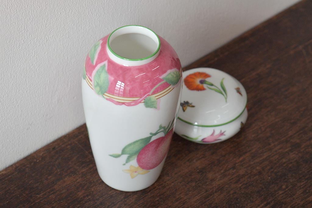 フランス　リモージュ　Limoges　花瓶・小物入れ2点(BERNARDAUD、GARANCE)(R-046475)