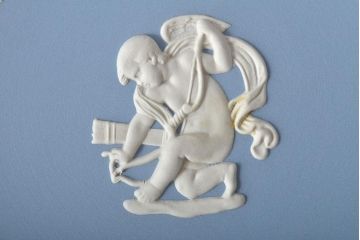 ウェッジウッド　WEDGWOOD　ジャスパー4点(プレート、小物入れ、小皿、大皿、洋食器)(R-046477)