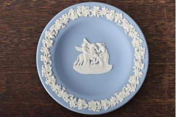ウェッジウッド　WEDGWOOD　ジャスパー4点(プレート、小物入れ、小皿、大皿、洋食器)(R-046477)