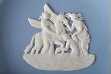 ウェッジウッド　WEDGWOOD　ジャスパー4点(プレート、小物入れ、小皿、大皿、洋食器)(R-046477)