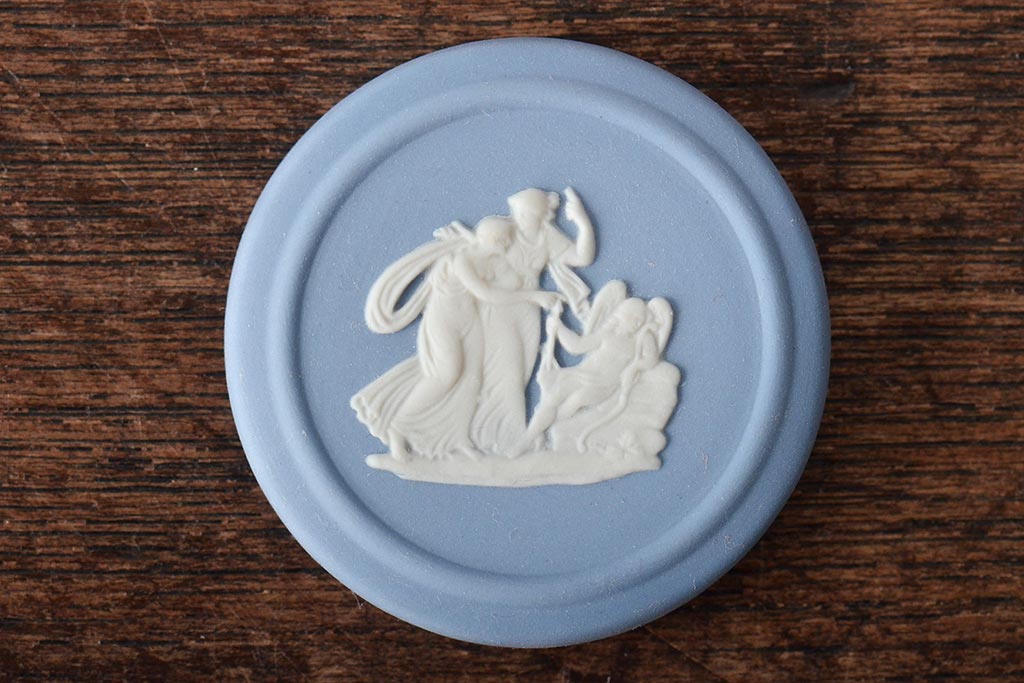 ウェッジウッド　WEDGWOOD　ジャスパー4点(プレート、小物入れ、小皿、大皿、洋食器)(R-046477)