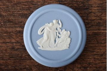 ウェッジウッド　WEDGWOOD　ジャスパー4点(プレート、小物入れ、小皿、大皿、洋食器)(R-046477)