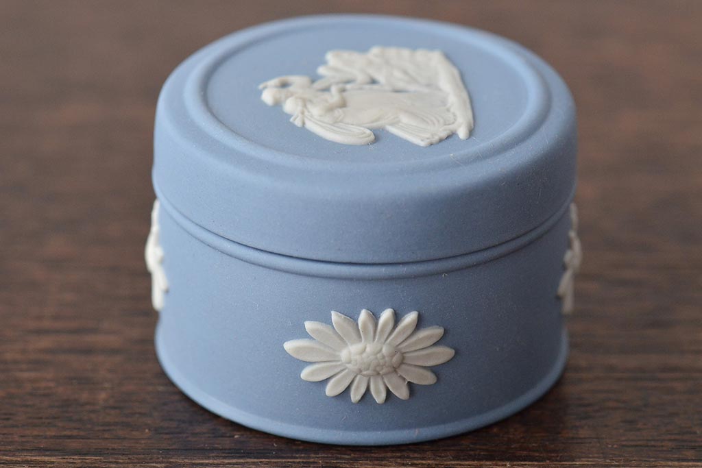 ウェッジウッド　WEDGWOOD　ジャスパー4点(プレート、小物入れ、小皿、大皿、洋食器)(R-046477)