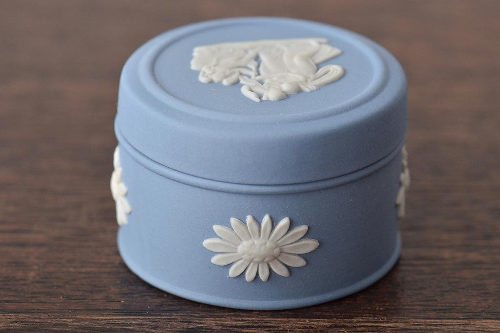 ウェッジウッド　WEDGWOOD　ジャスパー4点(プレート、小物入れ、小皿、大皿、洋食器)(R-046477)