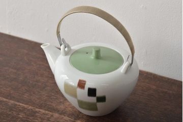 昭和レトロ　古いノリタケ　Noritake　急須・皿8枚(プレート、中皿、大皿、洋食器)(R-046481)