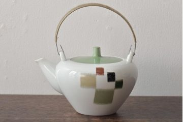 昭和レトロ　古いノリタケ　Noritake　急須・皿8枚(プレート、中皿、大皿、洋食器)(R-046481)