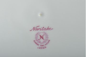 昭和レトロ　古いノリタケ　Noritake　急須・皿8枚(プレート、中皿、大皿、洋食器)(R-046481)