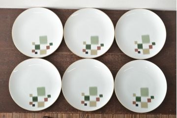 昭和レトロ　古いノリタケ　Noritake　急須・皿8枚(プレート、中皿、大皿、洋食器)(R-046481)