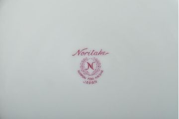 昭和レトロ　古いノリタケ　Noritake　急須・皿8枚(プレート、中皿、大皿、洋食器)(R-046481)