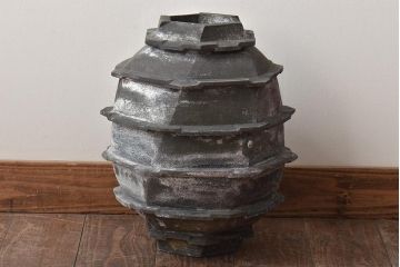 肥沼美智雄作　壷　箱付(作家物、益子焼、花瓶、花器)(R-046485)