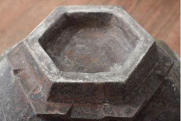 肥沼美智雄作　壷　箱付(作家物、益子焼、花瓶、花器)(R-046485)