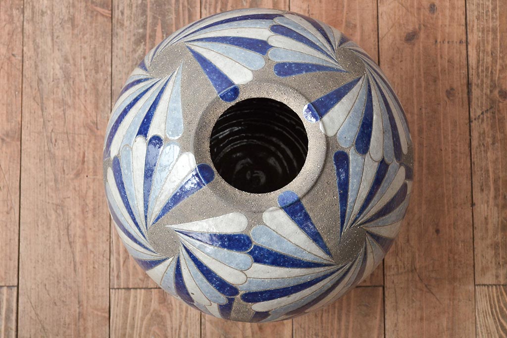 益子焼【矢内齊】花瓶　師　加守田章二 益子焼【矢内齊】花瓶 師 加守田章二