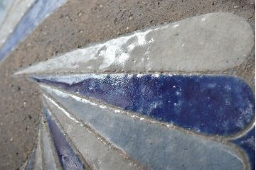 矢内斎　彩色壷　共箱(師加守田章二、益子焼)(R-046486)