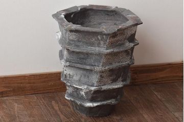 肥沼美智雄作　壷　箱付(作家物、益子焼、花瓶、花器)(R-046487)