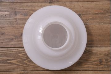 アンティーク照明　昭和中期　シャビーな雰囲気がお洒落なガラスシェード照明(ペンダントライト、吊り下げ照明、天井照明)(R-046501)