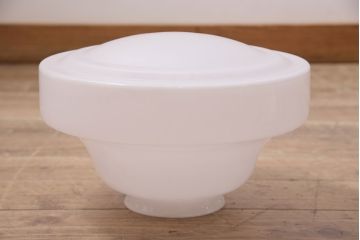 アンティーク照明　昭和中期　シャビーな雰囲気がお洒落なガラスシェード照明(ペンダントライト、吊り下げ照明、天井照明)(R-046501)