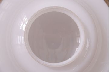 アンティーク照明　昭和中期　シャビーな雰囲気がお洒落なガラスシェード照明(ペンダントライト、吊り下げ照明、天井照明)(R-046501)