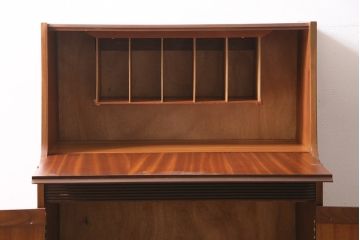 ヴィンテージ家具　北欧　デンマーク　チーク材　ライティングビューロー(デスク、机、在宅ワーク、在宅用ビンテージ)(R-046505)