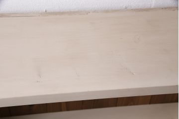 ラフジュ工房オリジナル　ペイント家具　古材使用　ナチュラルスタイルにおすすめの薄型ブックシェルフ(収納棚、本棚、ウッドシェルフ)(R-046509)