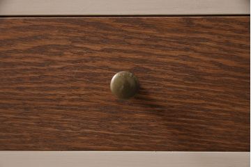 ラフジュ工房オリジナル　ペイント家具　古材使用　ナチュラルスタイルにおすすめの薄型ブックシェルフ(収納棚、本棚、ウッドシェルフ)(R-046509)