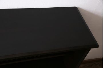 中古　九州民芸家具　シックでモダンなデザインのサイドボード(収納棚、食器棚、茶棚)(R-046510)