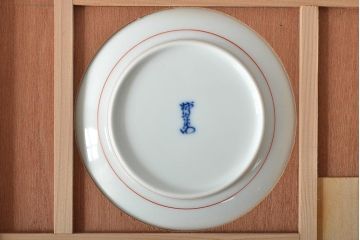 十四代　酒井田柿右衛門　錦菊鳥文　額付　飾り皿(色絵)(R-046516)