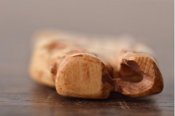 古い彫刻根付5点(玉之、鼠、壽老人、提物)(R-046520)