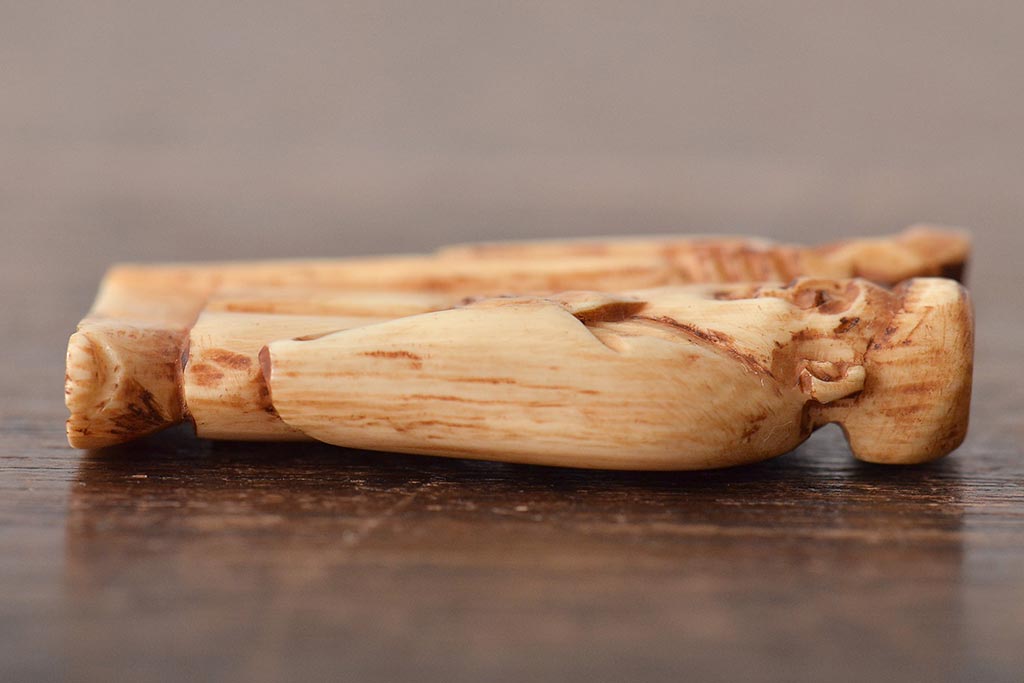 公式】アンティーク家具ラフジュ工房商品詳細ページ古い彫刻根付