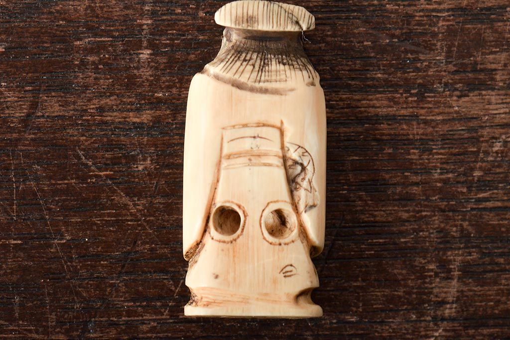 時代提物 根付　高さ約5cm　骨董品　アンティーク 公式】アンティーク家具ラフジュ工房商品詳細ページ古い彫刻根付