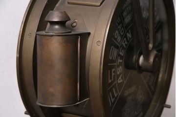 アンティーク雑貨　イギリスアンティーク　真鍮製　CHADBURNS　LIVERPOOL&LONDON　船舶用エンジンテレグラフ(動力指示器、ディスプレイ)(R-046534)