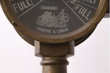 アンティーク雑貨　イギリスアンティーク　真鍮製　CHADBURNS　LIVERPOOL&LONDON　船舶用エンジンテレグラフ(動力指示器、ディスプレイ)(R-046534)