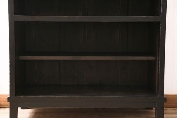 アンティーク家具　和製アンティーク　昭和初期　組子細工が映える脚付キャビネット(サイドボード、収納棚、戸棚)(R-046536)